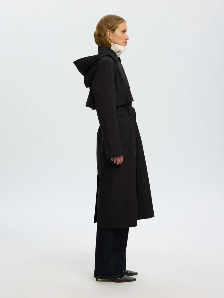 New Aline Tech Trenchcoat Black