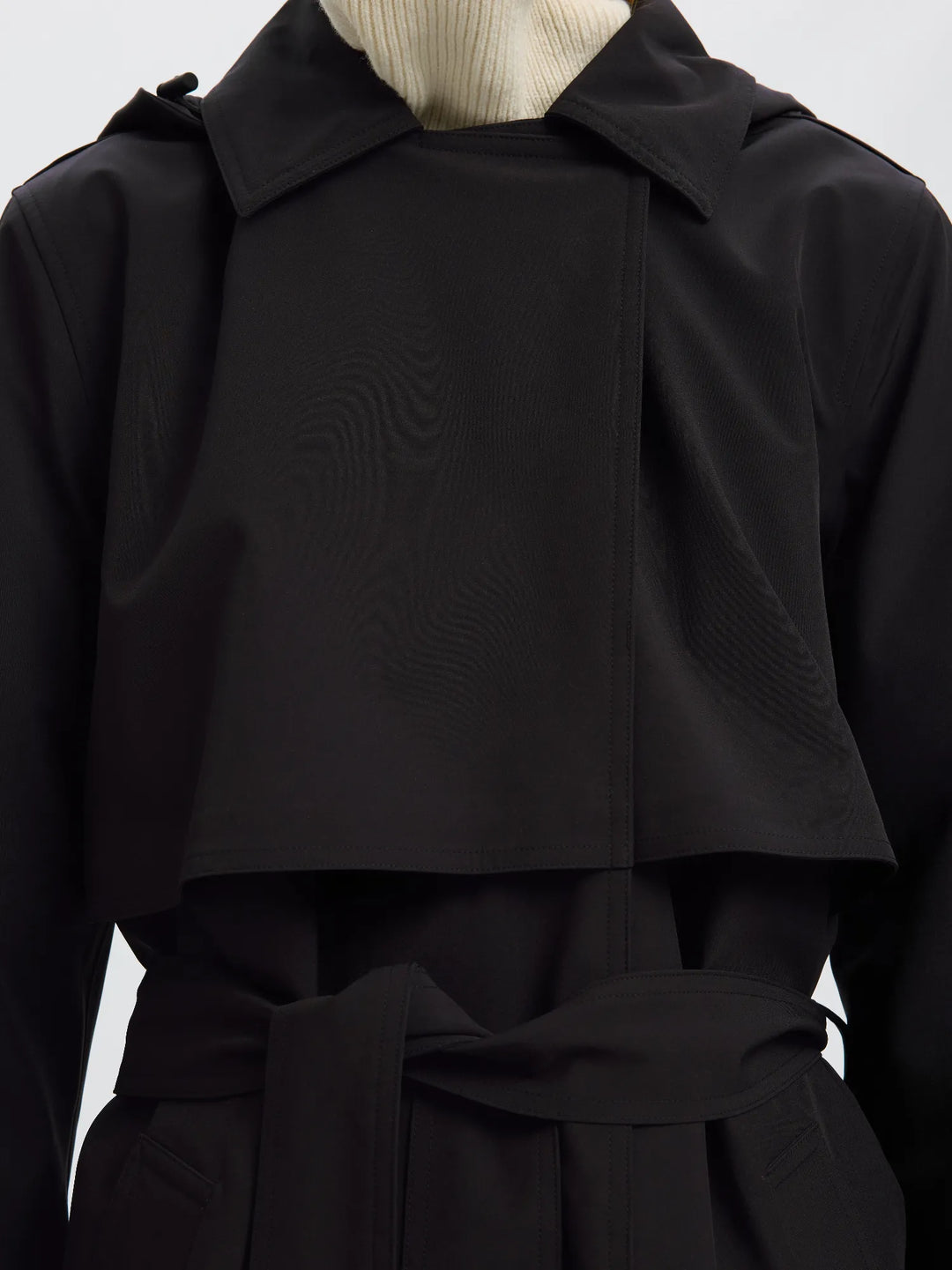 New Aline Tech Trenchcoat Black