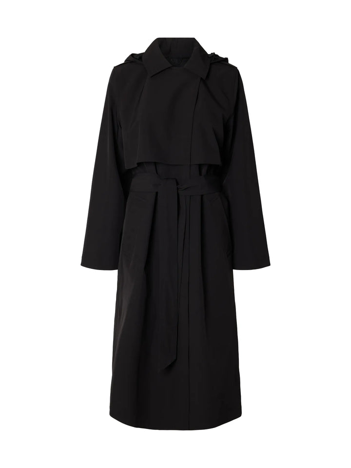 New Aline Tech Trenchcoat Black