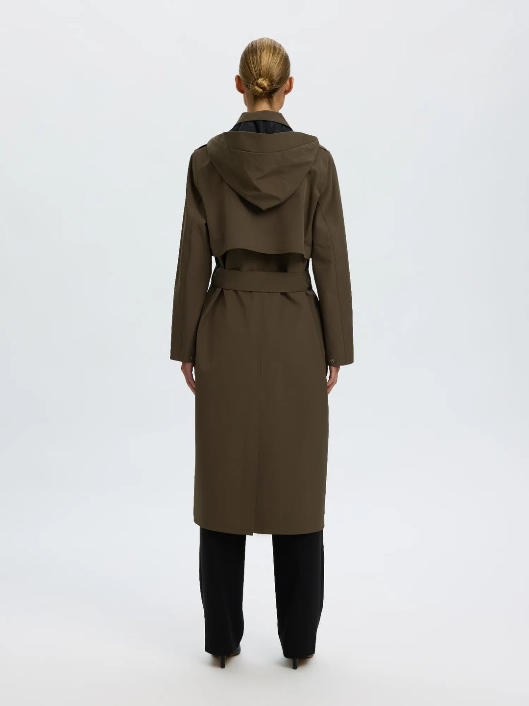 New Aline Tech Trenchcoat Grape Leaf