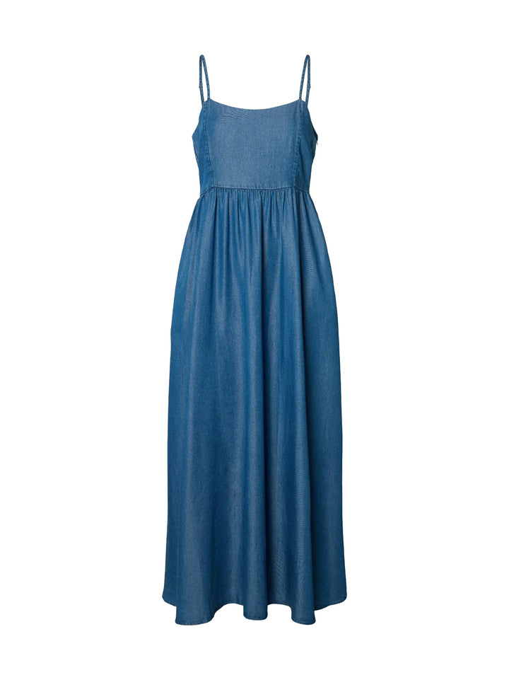 Janna Regular Sl Ankle Dress Medium Blue Denim