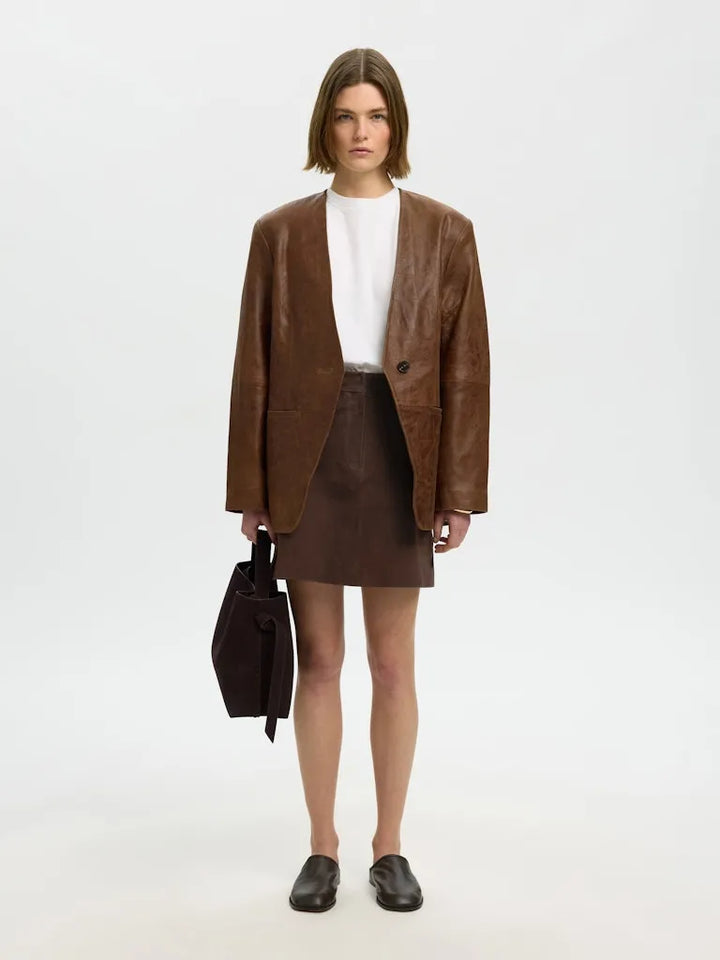 Kaya Mw Suede Skirt Delicioso