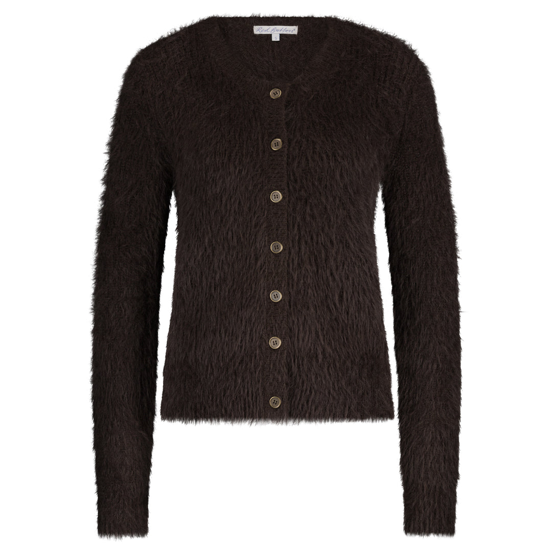 Cardigan Fuzzy Espresso