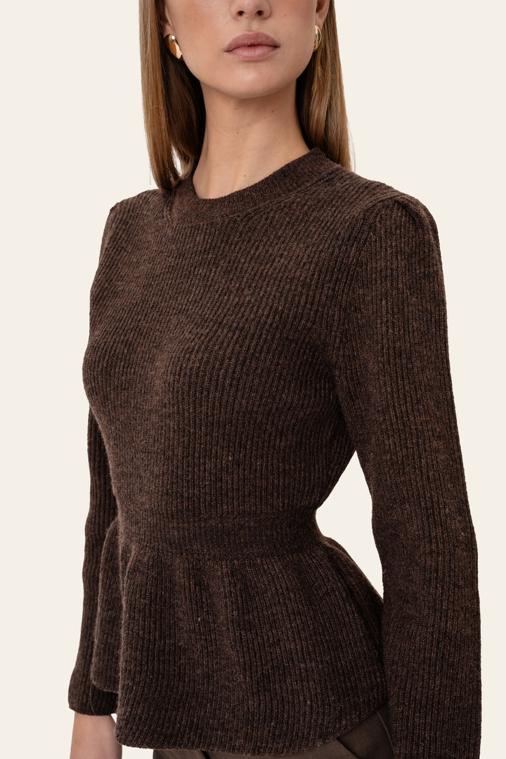 Sara Sweater Dark Brown