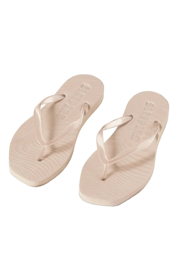 Tapered Flip Flop Eggnog Clear Trans