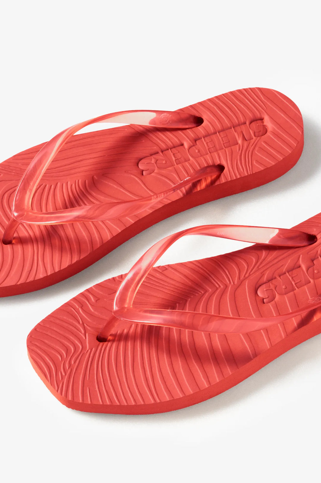 Tapered Flip Flop Red Trans