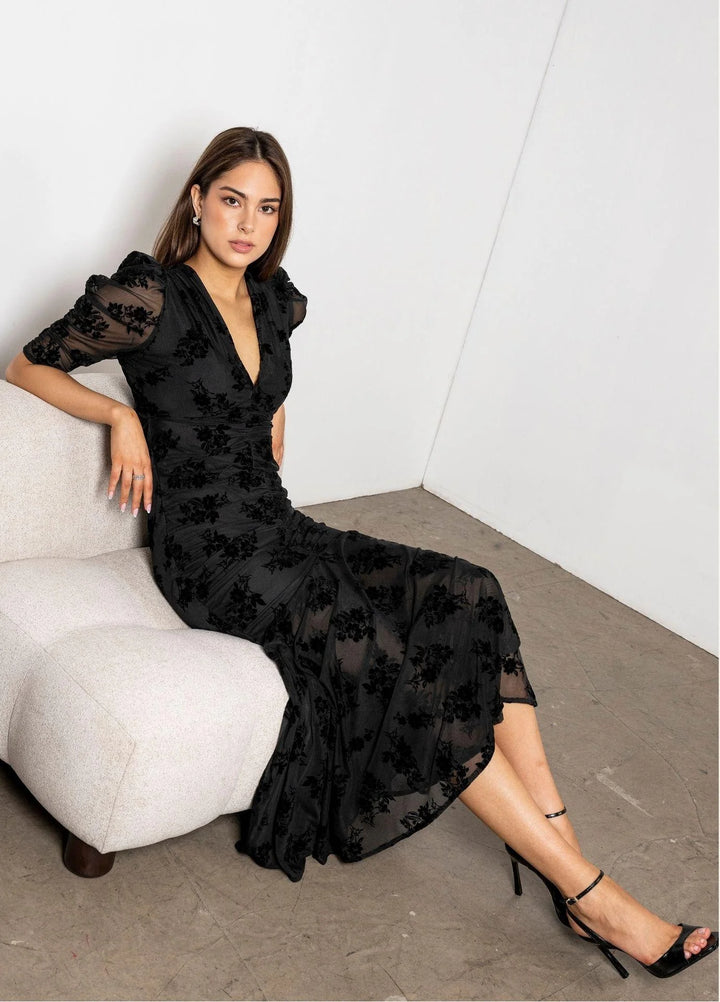 Sofia Dress Blooming Mesh
