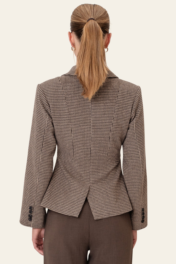 Stine Blazer Brown Checks