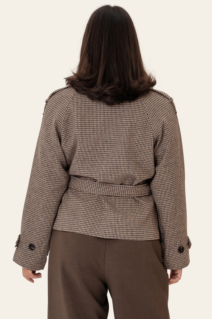 Vera Trenchcoat Brown Checks