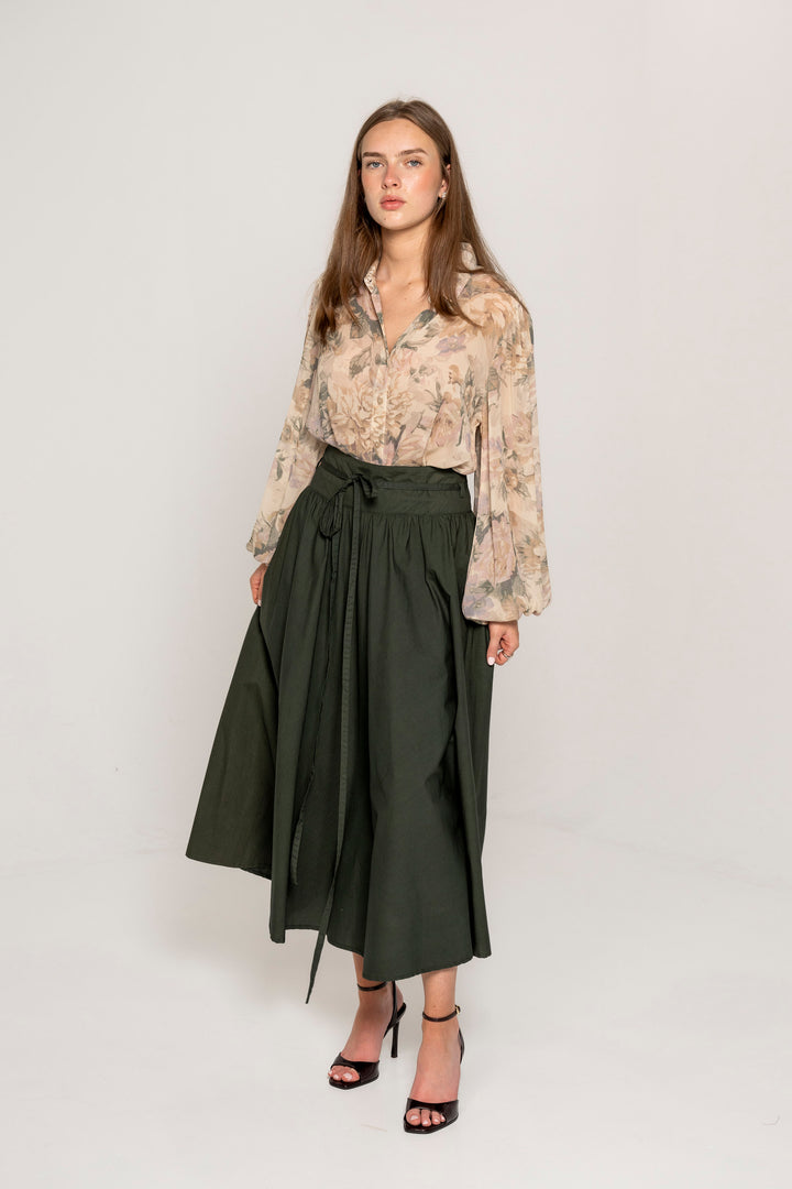 Astrid Skirt Moss Green