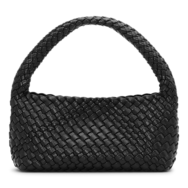Woven Mini Bag + Pouch Black