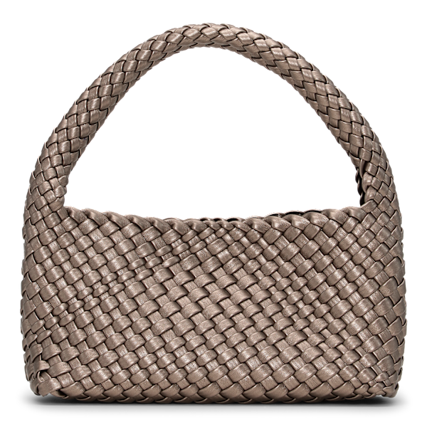 Woven Mini Bag + Pouch Champagne
