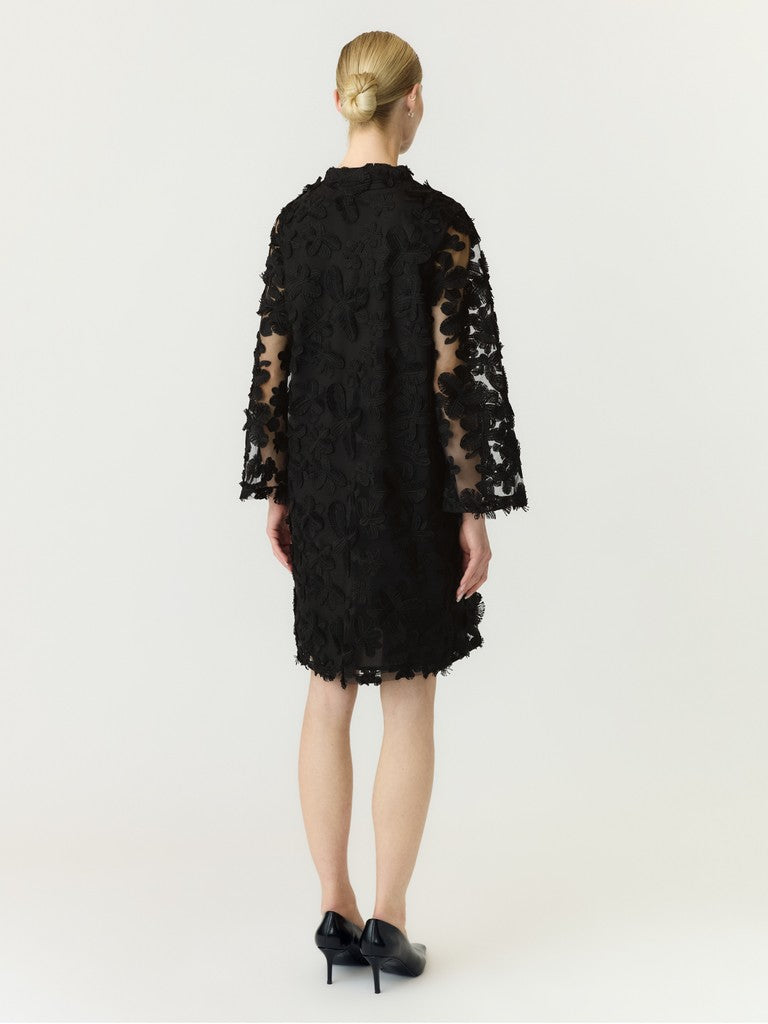 Karly 7/8 Short Dress Black