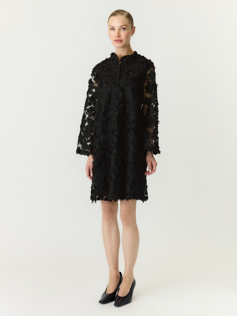 Karly 7/8 Short Dress Black