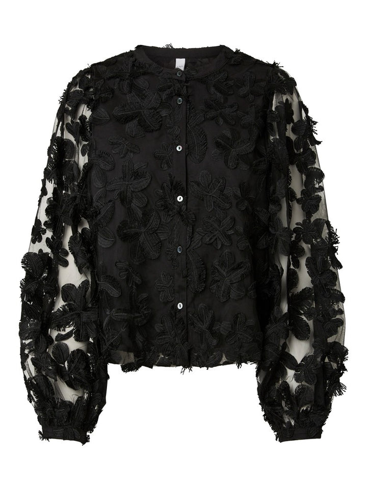 Karly Ls Shirt Black