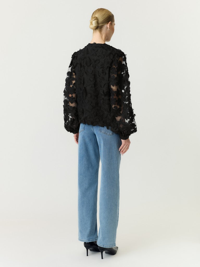 Karly Ls Shirt Black