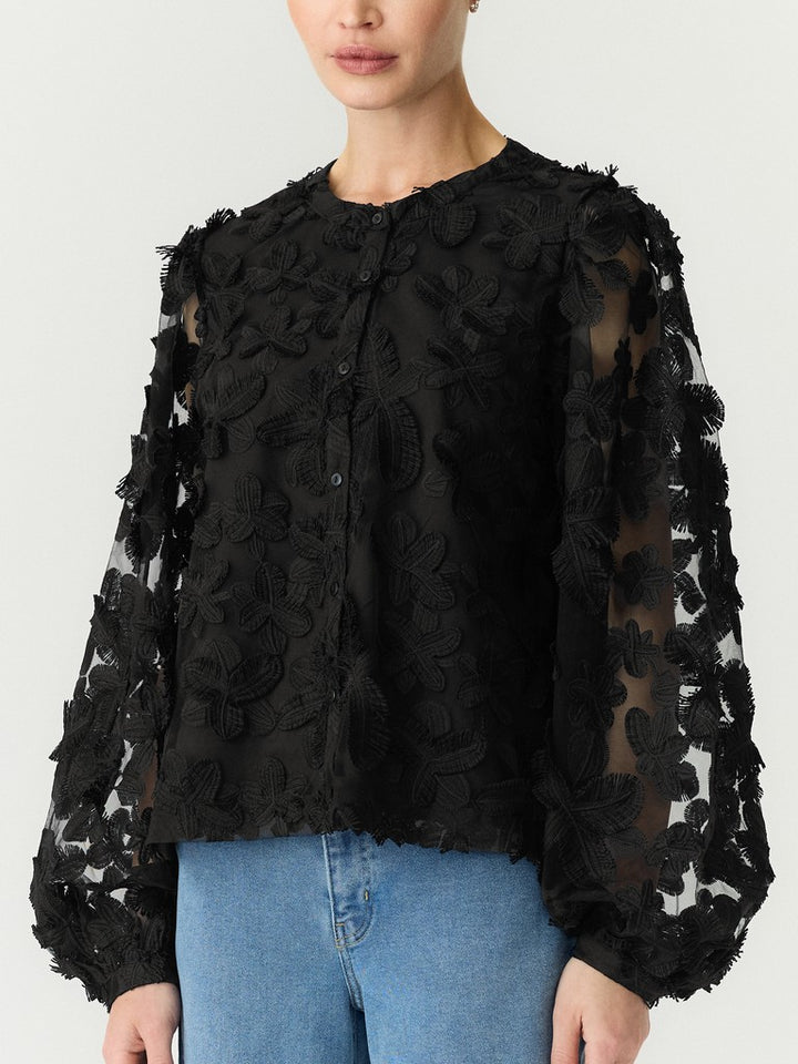 Karly Ls Shirt Black