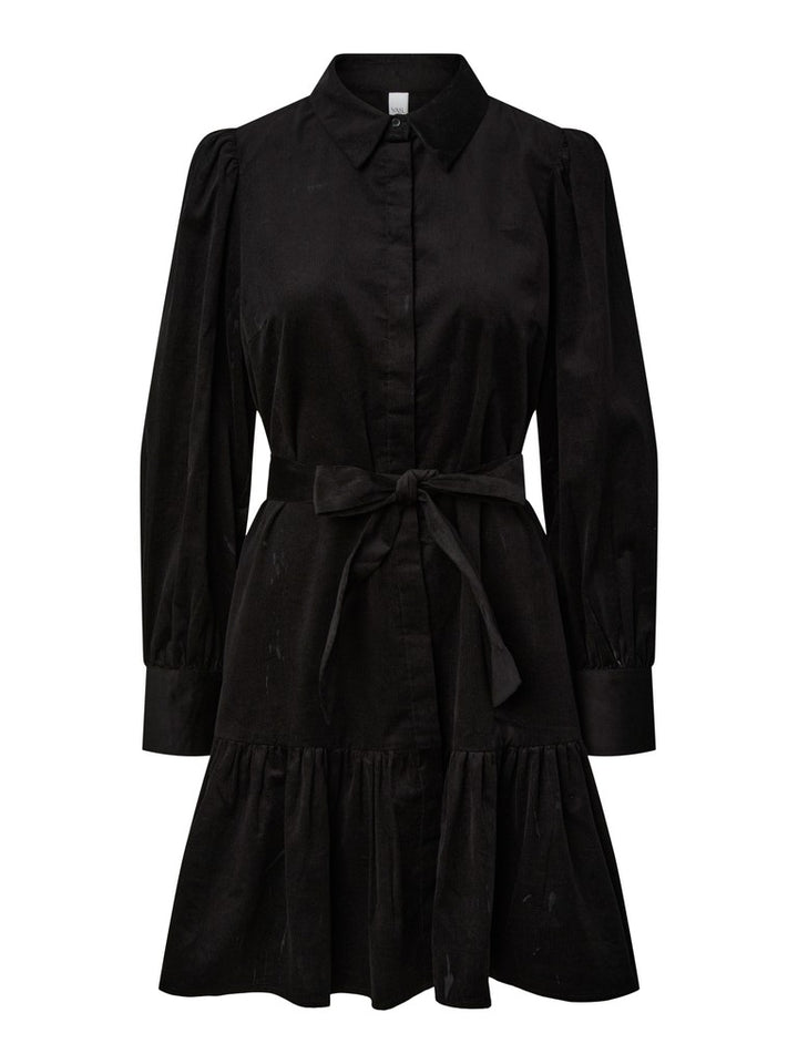 Cora Ls Shirt Dress Black