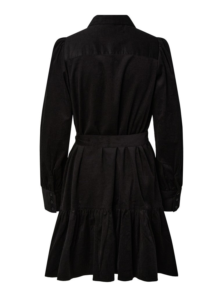 Cora Ls Shirt Dress Black