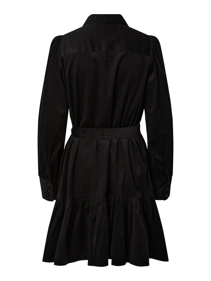 Cora Ls Shirt Dress Black