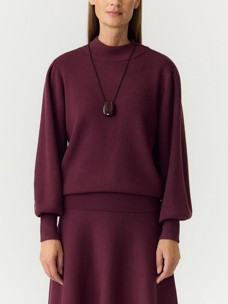 Fonny Ls Knit Pullover Fig