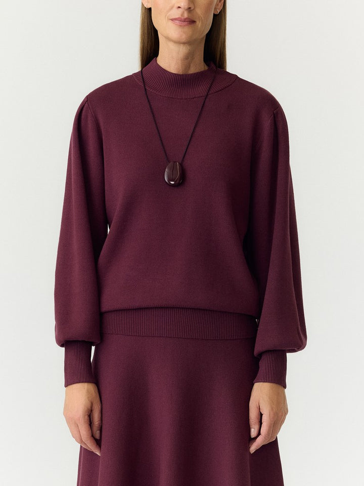 Fonny Ls Knit Pullover Fig