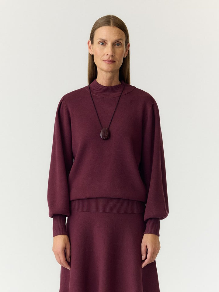 Fonny Ls Knit Pullover Fig