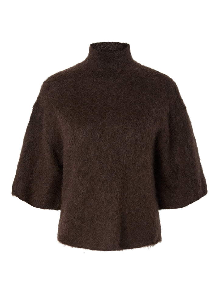 Tilde 2/4 Mohair Blend Knit Pullover Mole Melange