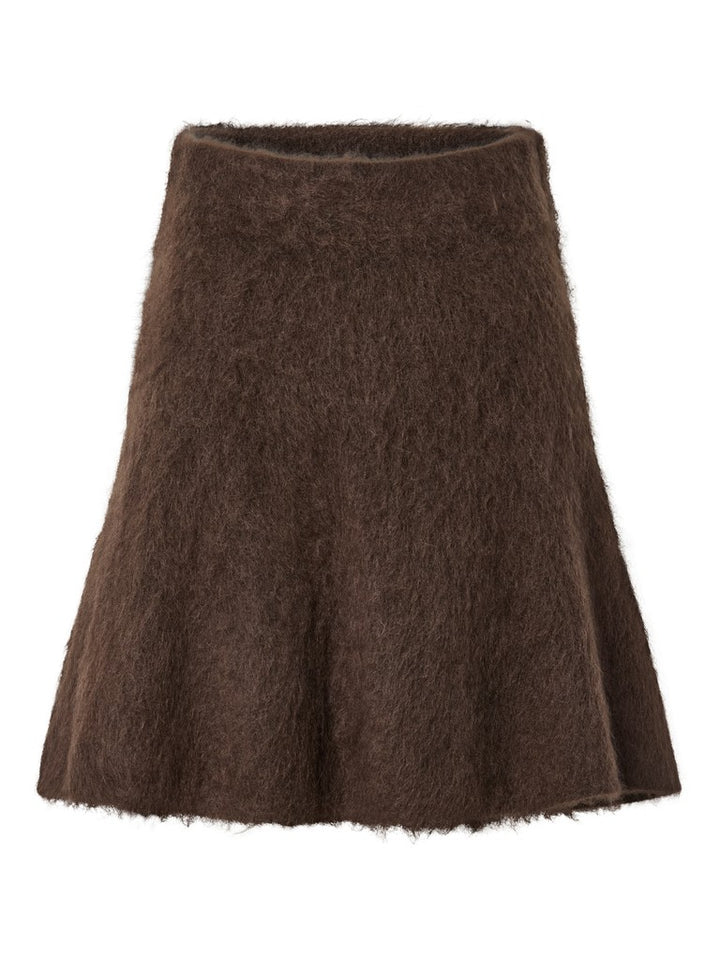 Tilde Hw Mohair Blend Knit Skirt Mole Melange