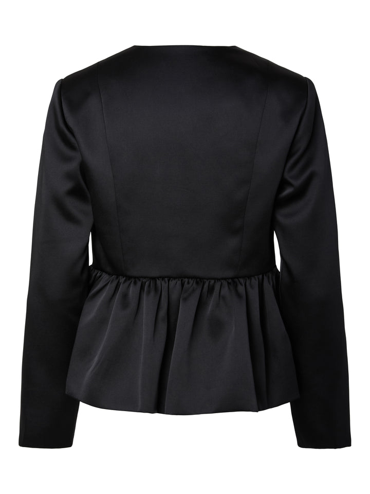 Vantis Bow Satin Jacket Black