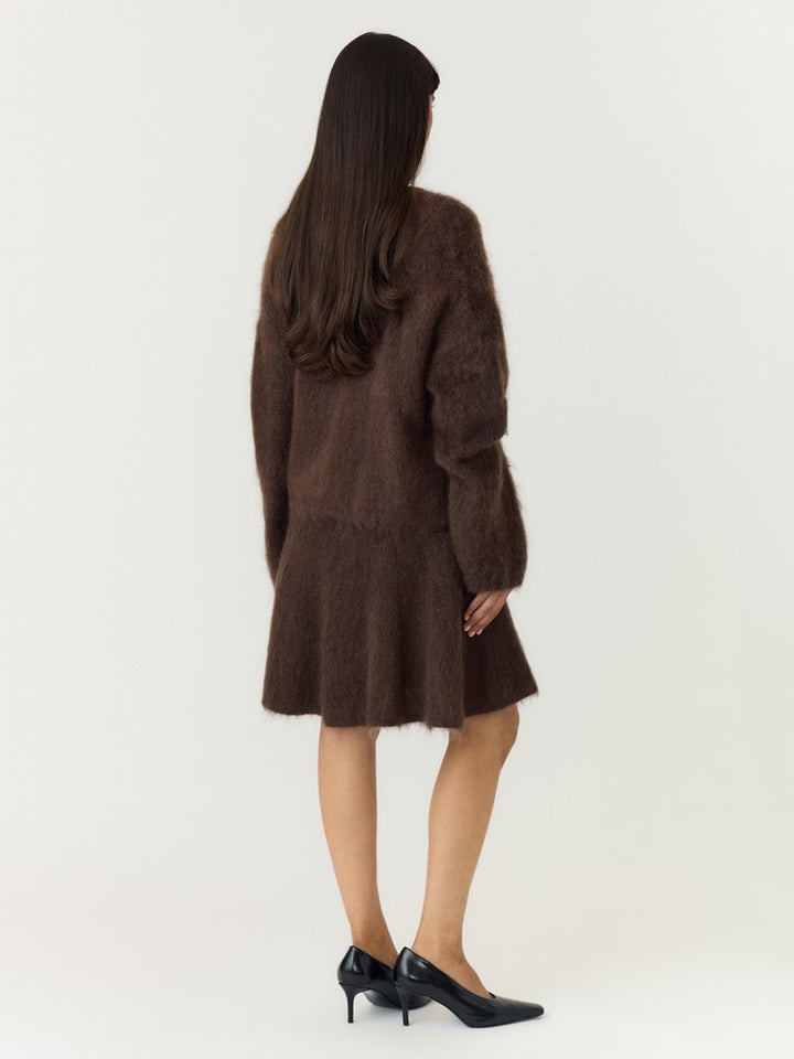 Tilde Ls Mohair Blend Pullover Mole Melange