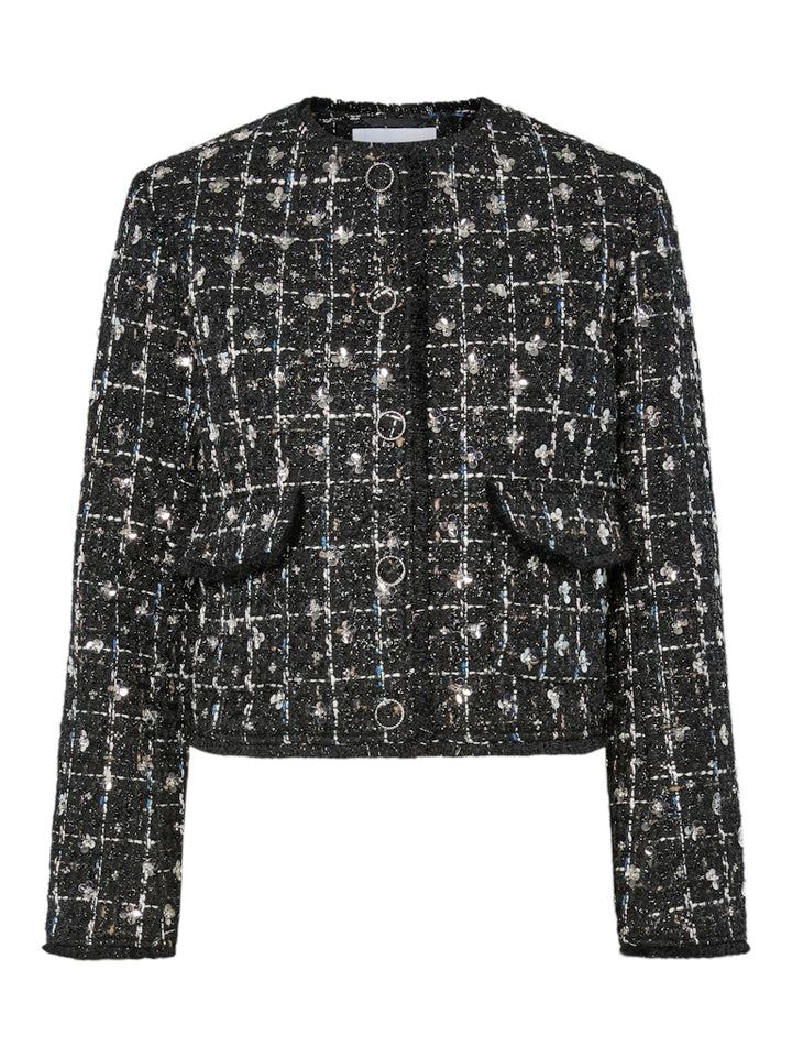 Valenda Ls Tweed Jacket Black