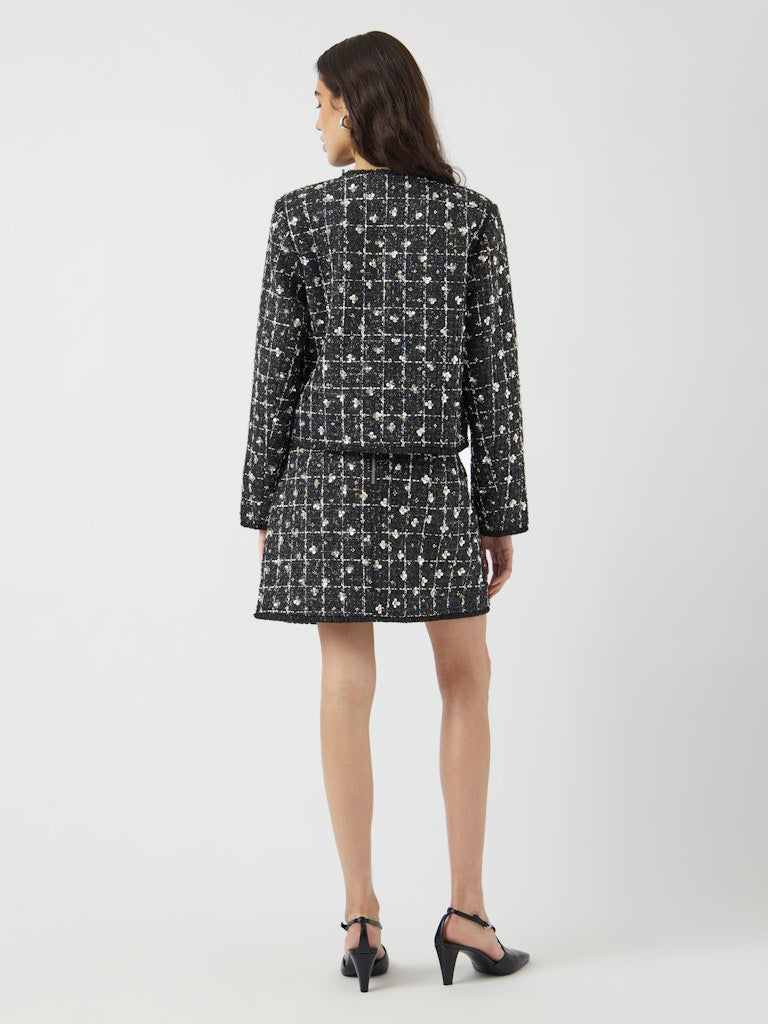Valenda Ls Tweed Jacket Black
