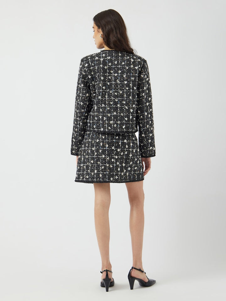 Valenda Ls Tweed Jacket Black