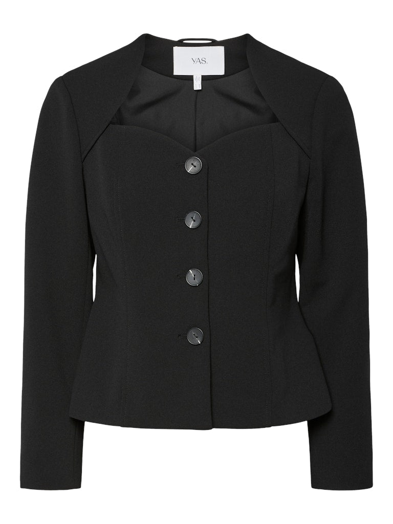 Favo Ls Blazer Top Black