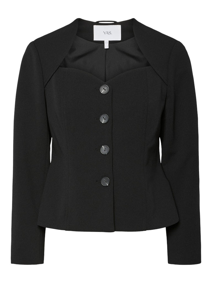 Favo Ls Blazer Top Black