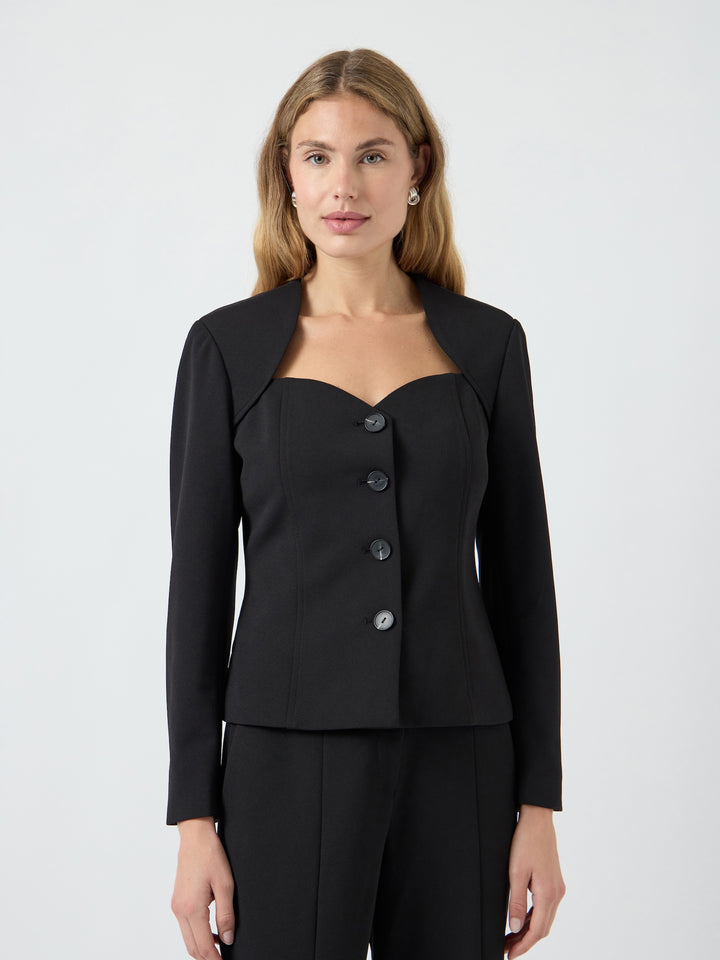 Favo Ls Blazer Top Black