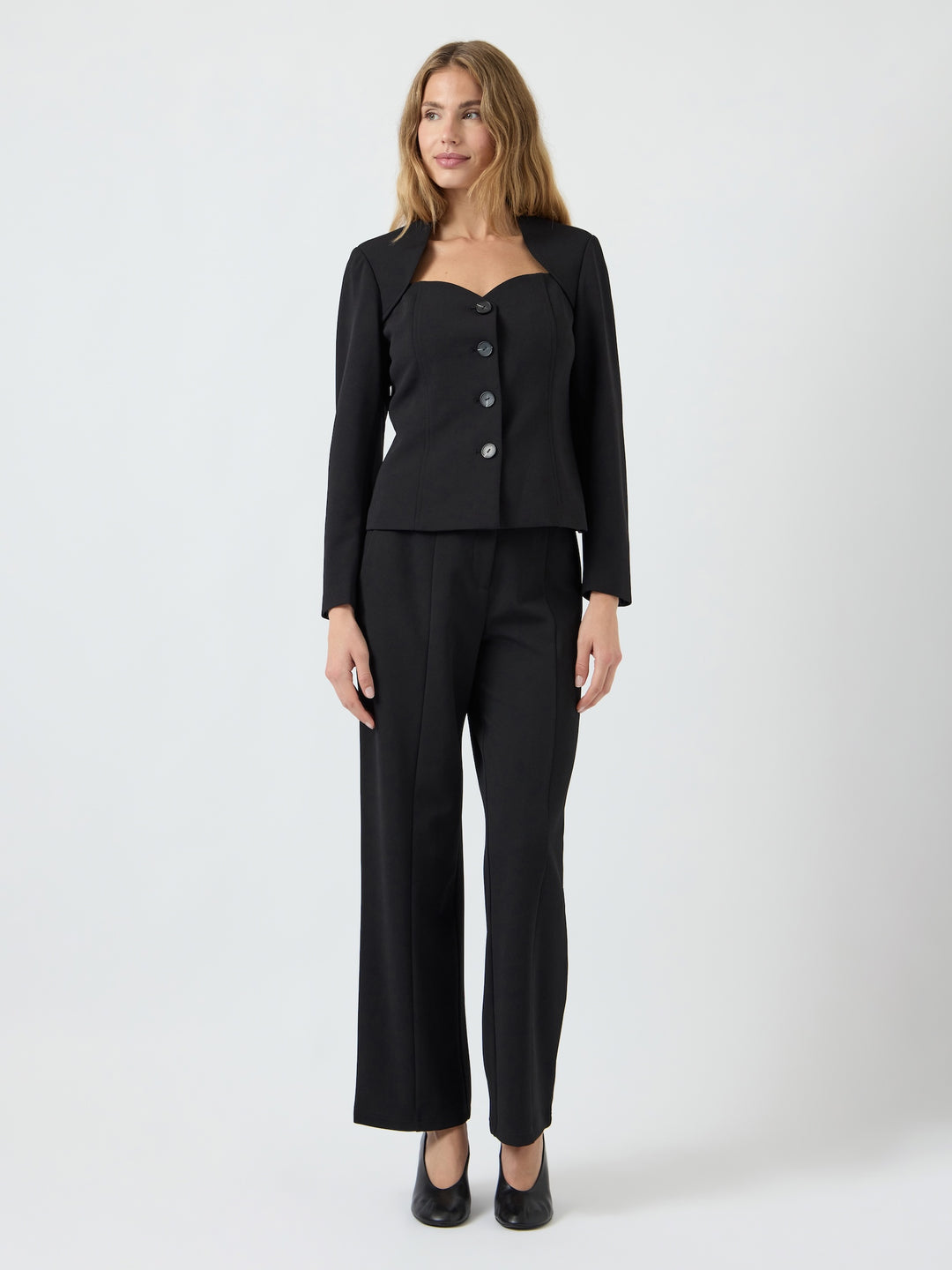 Favo Ls Blazer Top Black