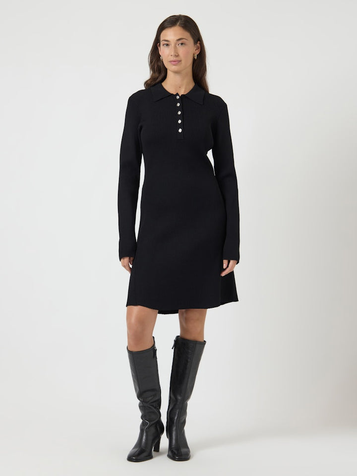 Nama Ls Knit Dress Black
