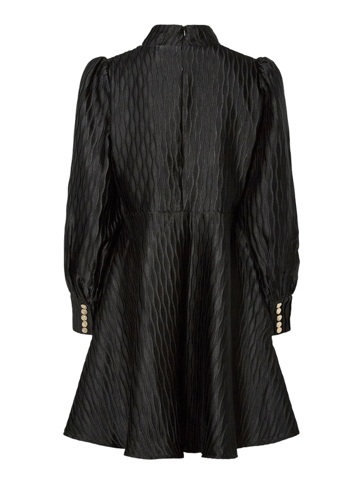 Ripple Ls Dress Black