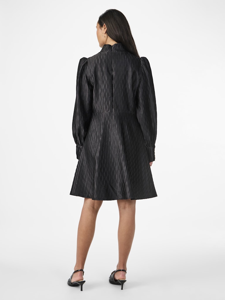 Ripple Ls Dress Black