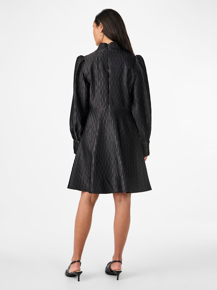 Ripple Ls Dress Black