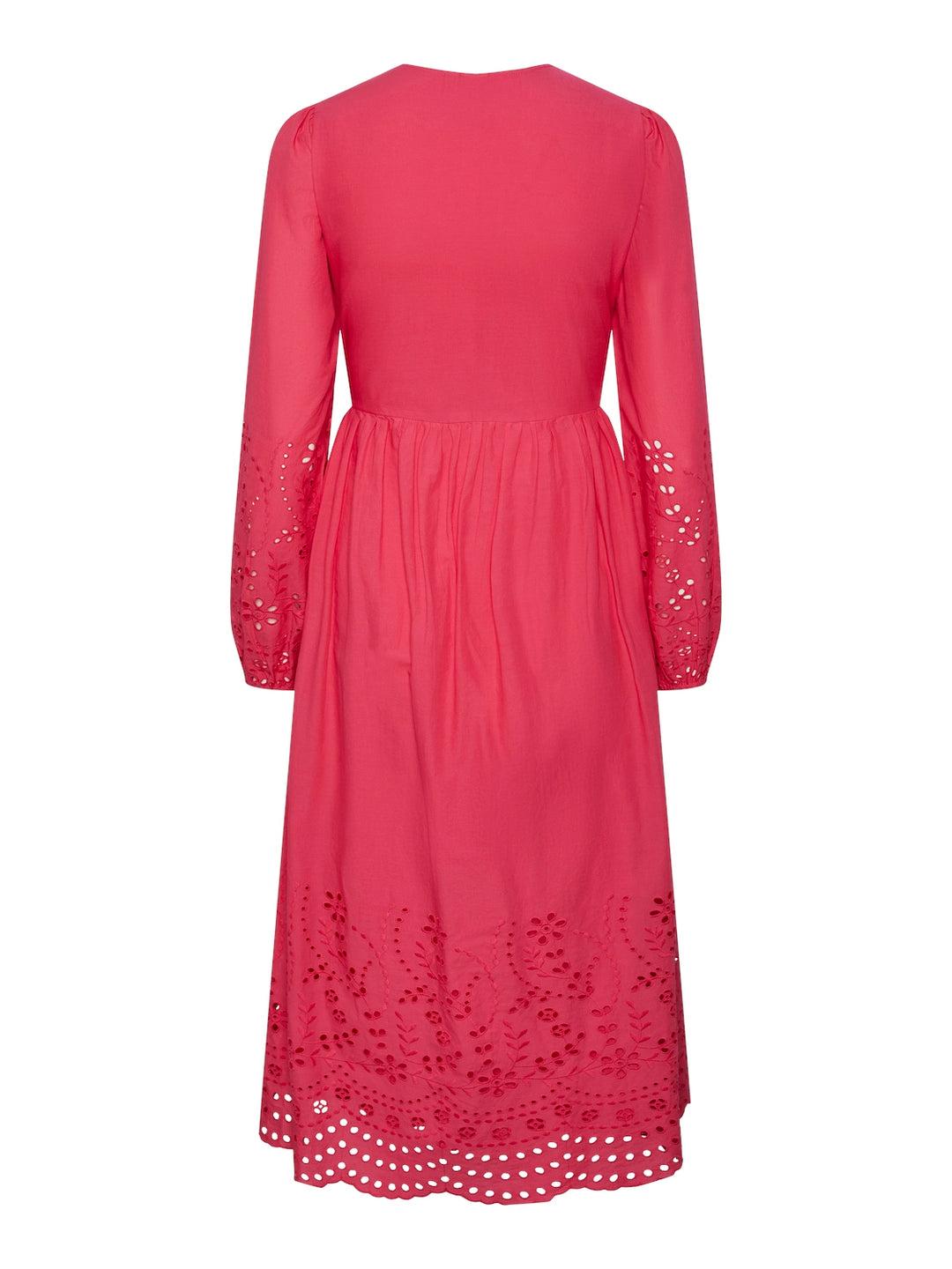Yasluma Ls Long Wrap Dress  Raspberry Sorbet