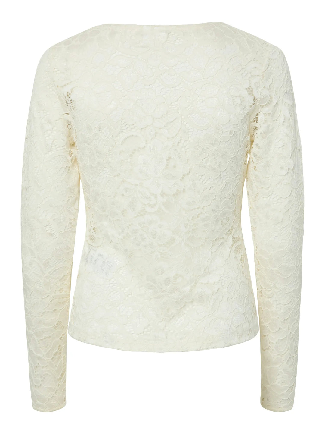 Lacey Ls V-Neck Lace Top Pristine