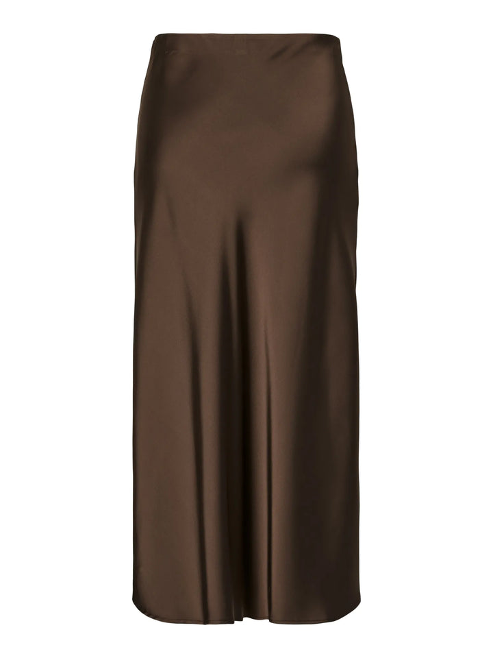 Pella Hw Midi Skirt Chocolate Brown