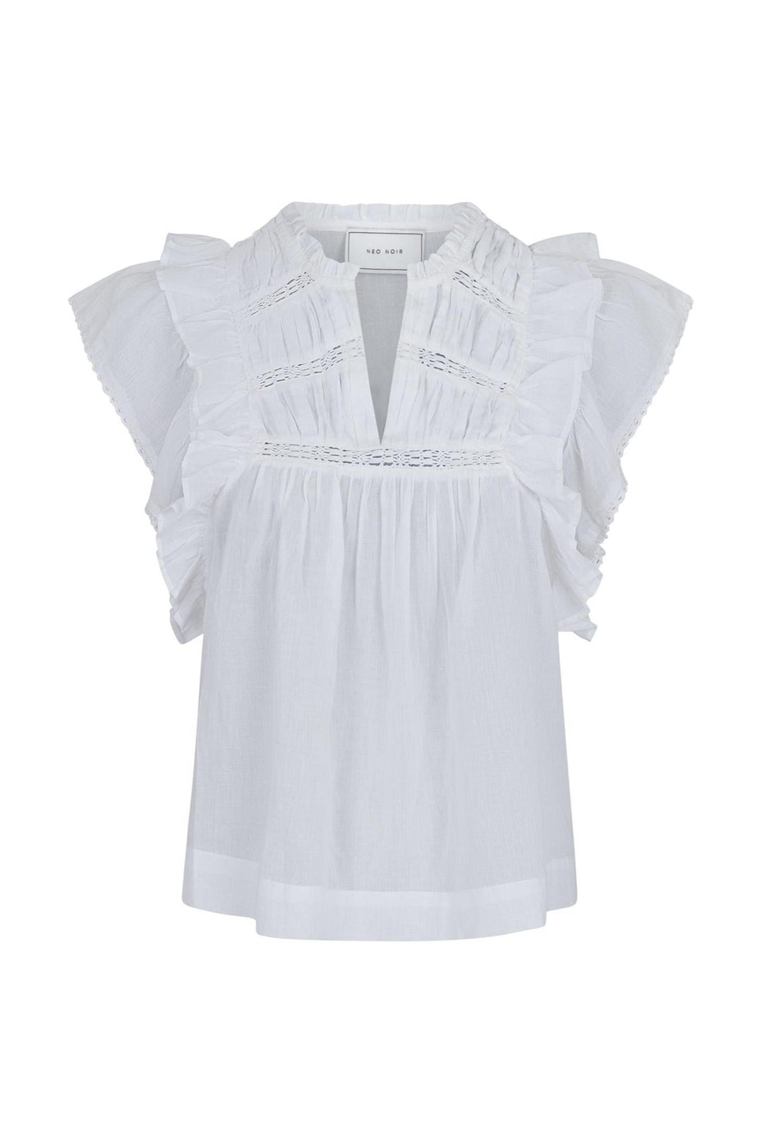 Jayla S Voile Top White