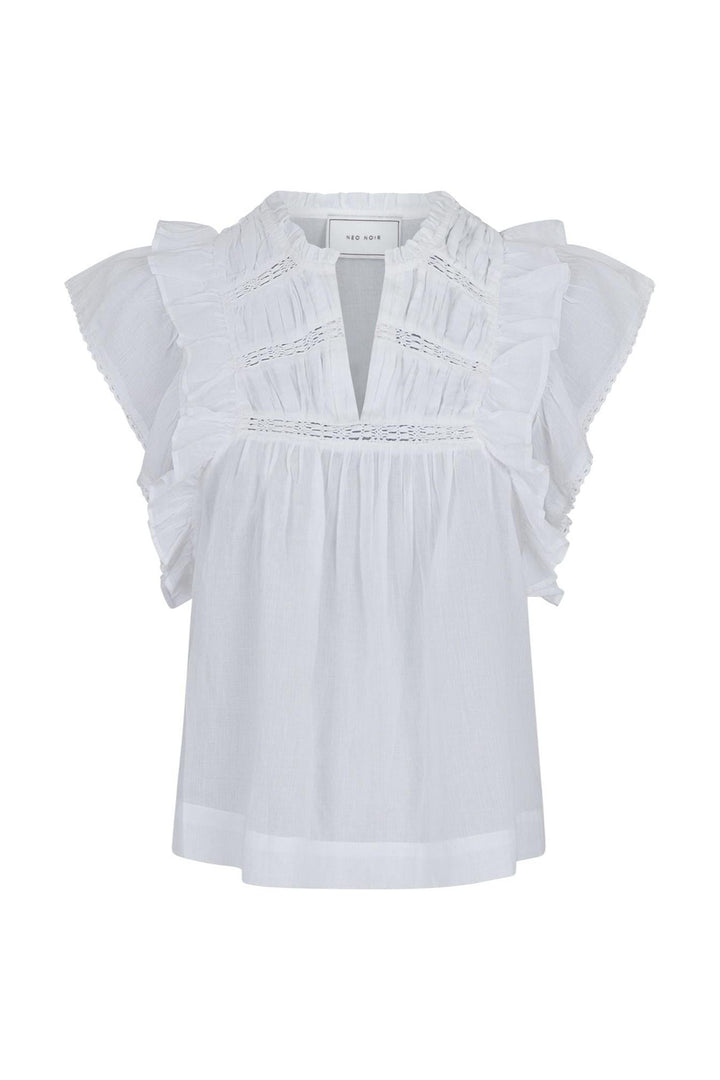 Jayla S Voile Top White