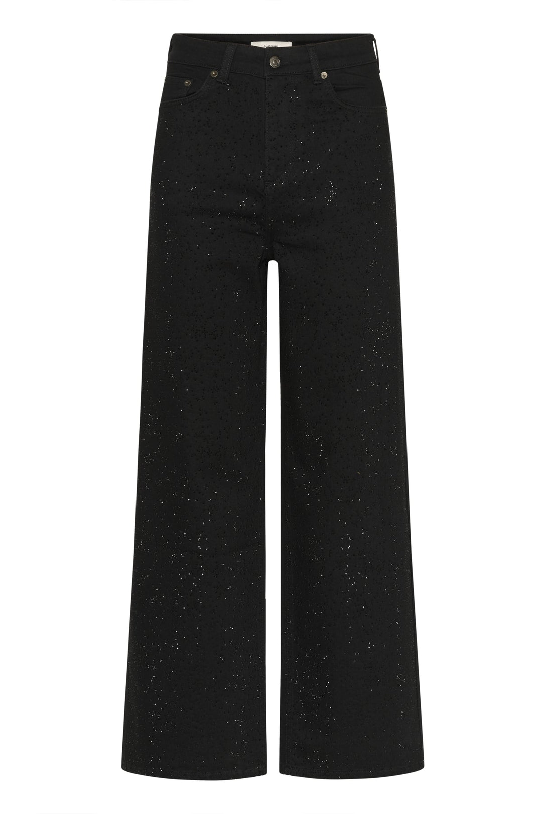 Aaliaiw Bacca Jeans Black Shattered Stones | Bukser | Smuk - Dameklær på nett