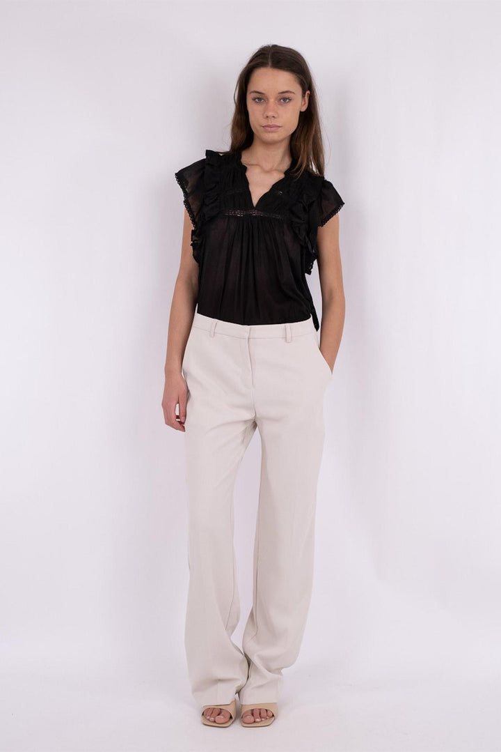 Jayla S Voile Top Black