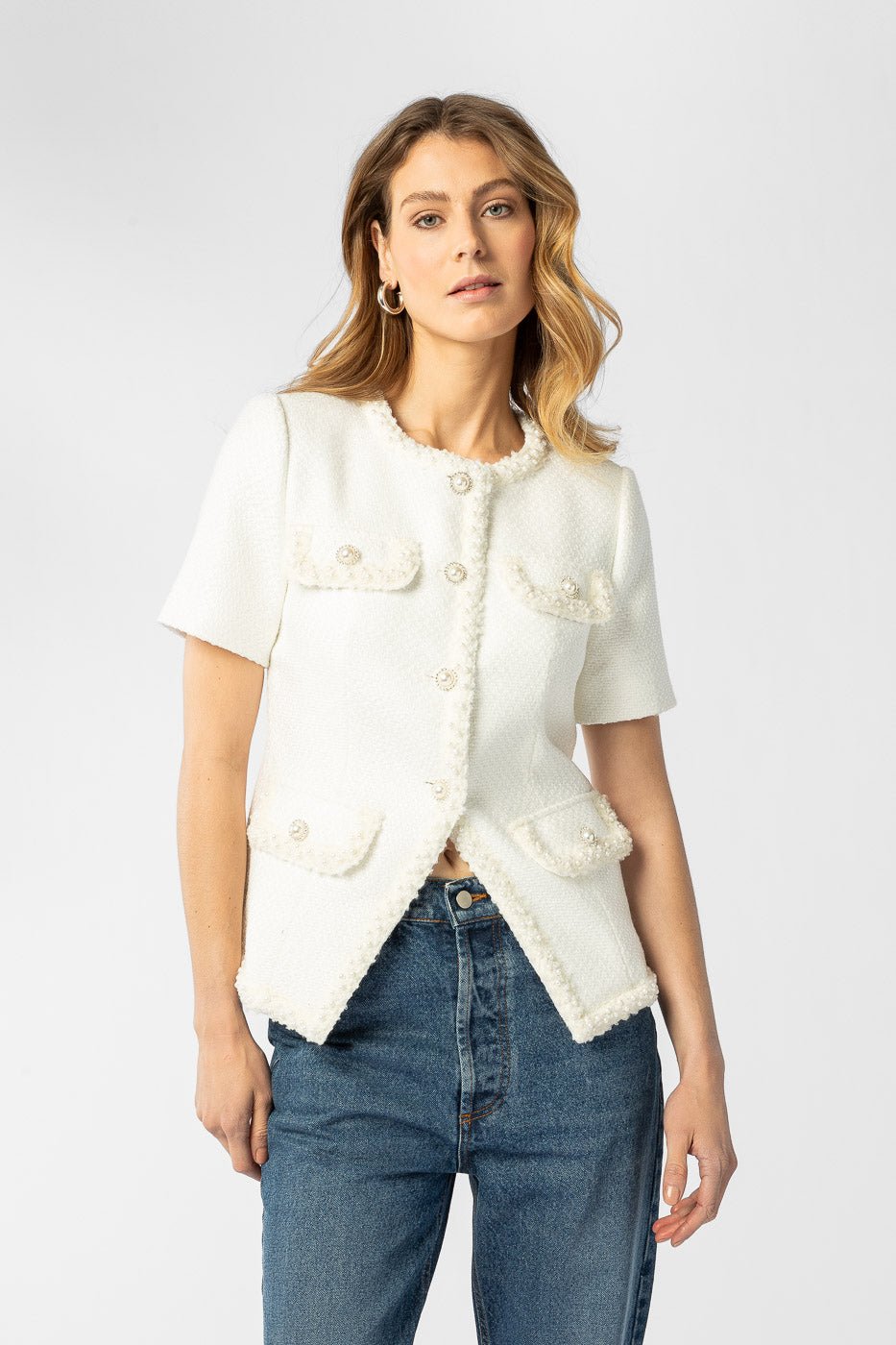 Abbot Top White | Skjorter og bluser | Smuk